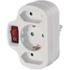Emos Daugiafunkcinė kištukinė su jungikliu P00282, 1x2P+PE+2x2P, 3 680 W, IP20, vaikų apsauga