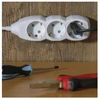Emos Ilgintuvas P0322, 2m, 3 lizdai, balta, PVC, 3680W, vaikų apsauga