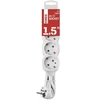 Emos Ilgintuvas P0421R, 1,5m, 4x2P+PE, balta, PVC, 3680W, vaikų apsauga