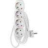 Emos Ilgintuvas P0421R, 1,5m, 4x2P+PE, balta, PVC, 3680W, vaikų apsauga