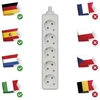 Emos Ilgintuvas P0520, 5×2P+PE, IP20, 3680W, baltas, vaikų apsauga