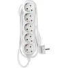 Emos Ilgintuvas P0523R, 3m, 5×2P+PE VOKIŠKAS, PVC, 3680W, vaikų apsauga
