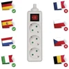 Emos Ilgintuvas P1320, 3×2P+PE, 3680W, IP20, baltas, su jungikliu, vaikų apsauga