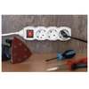 Emos Ilgintuvas P1622, 2m, 6x2P+PE, jungiklis, PVC, 2300W, vaikų apsauga