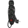 Emos Ilgintuvas PC1421R, 1,5m, 4x2P+PE, 3680W, PVC, su jungikliu, juoda, vaikų apsauga