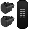 Emos Nuotolinio valdymo lizdai P0068, 1x2P+PE, IP44, 3000W, iki 30m, iki 4 lizdų, vaikų apsauga
