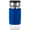 Emsa Emsa Tea Mug thermal tea mug 0.4 liters (mėlynas/transparent, glass, screw cap)