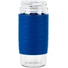 Emsa Emsa Tea Mug thermal tea mug 0.4 liters (mėlynas/transparent, glass, screw cap)