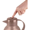 Emsa SAMBA Isolierkanne, 1 Liter (dunkelbraun/transparent, QUICK PRESS Verschluss)