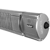 Eurom Golden 1800 Comfort RC infraraudonųjų spindulių terasos šildytuvas laukui 1800W IP65 nuotolinis valdymas montuojamas ant sienos iki 20m2 sidabrinė