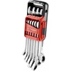 Facom 467B.JP10PB reketiniai kombinaciniai veržliarakčiai, 10vnt, 8-19mm, 72 dantys, 15° poslinkis, OGV® profilis