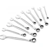 Facom 467B.JP10PB reketiniai kombinaciniai veržliarakčiai, 10vnt, 8-19mm, 72 dantys, 15° poslinkis, OGV® profilis