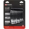 Facom 467BS.JP10PB reketiniai kombinaciniai raktai, 10 vnt., 72 dantys, 15° poslinkis, trumpa rankena, OGV® profilis