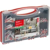 Fischer Kaiščių organizatorius 577157 Meister-Box XL, 280 vnt, plastikas, betonas, 5-10 mm, 25-50 mm, permatomas dangtis