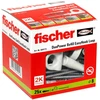 Fischer sraigtinis inkaras / išsiplėtimo kaištis, 25 vnt. kablių ir išsiplėtimo kaiščių rinkinys