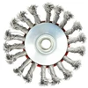 Geko Szczotka druciana boczna pleciona 115mm M14 (G00606)