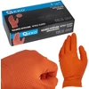 Geko Nitrilinės pirštinės SOLID GRIP 50 vnt. dydis S oranžinės (10)