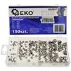 Geko Rinkinys NAKRĘTEK KOŁPAKOWYCH ZAMKNIĘTYCH 150SZT.(20) G02921 GEKO