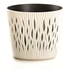 Prosperplast Gėlių vazonas Sandy Round 16x19cm, geltonas