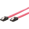 GEMBIRD CC-SATAM-DATA-0.1M Serial ATA III 10cm Data Cable metal clips red