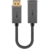 Goobay „DisplayPort™“ / „HDMI™“ adapterio laidas, padengtas auksu