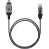 Goobay 74404, USB 3.1 A tipo, RJ45, 3 m, juodas, sidabrinis