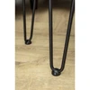GTV Hairpin ARTO leg with foot, 3 rods, 12 x 406 mm, juodas