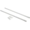 GTV Longitudinal rail square for drawers AXISPRO 400mm baltas