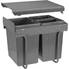 GTV Trash bin on guide H45 for cabinet 400mm 20l +2x10l anthracite