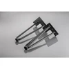 GTV Hairpin ARTO leg with foot, 3 rods, 12 x 711 mm, juodas
