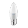 GTV LED ŠVIESOS šaltinis, keraminis, A-G, C37, 4000K, E27, 10,0W, AC180-250V, 160°, 1000lm, 80