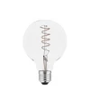 GTV LED LIGHT SOURCE, FILAMENT, SPIN, G95, E27, 4.0W, 265lm, 2200K, AC220-240V, 360°