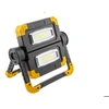 GTV WORKY LED floodlight, 2x10W COB, 1200lm, 6400K, Powerbank 5000mAh 5V 1A, USB-C, IP44