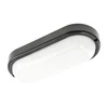GTV KODO Ducted Luminaire, LED, 18W, 1620lm, 4000K, AC180-250V, IP54, IK08, Oval, Juodas