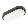 GTV KODO Ducted Luminaire, LED, 12W, 1080lm, 4000K, AC180-250V, IP54, IK08, Oval, Juodas