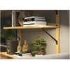 GTV Shelf support GALA, 25x22 cm, juodas mat