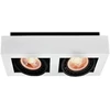 GTV Lubinis šviestuvas Loid, 4663,AC220-240V, 50/60 Hz, IP 20,2* GU10, ES111double, baltas