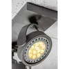 GTV Lubinis šviestuvas Wally,4304,AC220-240V, 50/60 Hz, IP 20,2*Gu10,ES111, dvigubas, grafitin