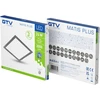GTV MATIS PLUS LED šviestuvas, 24W, juodas, 3000K, 2000lm, AC220-240V, įleidžiama, IP20,