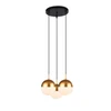 Pakabinamas šviestuvas GTV Lubinis šviestuvas ABIES,7597,AC220-240V,50/60Hz,3*E27, IP20, trigubas, auksinis