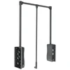 GTV Pull-down wardrobe rail – oil 875mm - 1200mm (plieno-100% pilka)