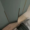 GTV ALUMINIUM HANDLE HEXA, L=1200 mm, clear brushed auksinis