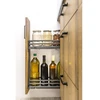 GTV Side cargo basket MovixPro, 2 shelves, for 200mm cabinet, without slides, anthracite RAL 7