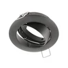 Lubinis šviestuvas GTV PORTO-K ceiling spotlight, IP20, round, juodas, angle-adjustable, TYPE 5515