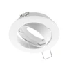 Lubinis šviestuvas GTV PORTO-K ceiling spotlight, IP20, round, baltas, angle-adjustable, TYPE 5515