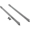 GTV MBPRO Square longitudinal rail for drawers MBPRO 450mm anthracite