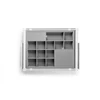 GTV Drawer Elite with organizer 700 mm with soft closing, baltas