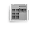 GTV Drawer Elite with organizer 600 mm with soft closing, baltas