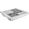 GTV Drawer Elite with organizer 600 mm with soft closing, baltas