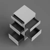 GTV AXISPRO push drawer to open 500mm anthracite - H199 extra high